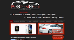 Desktop Screenshot of professionalsoundsecurity.com